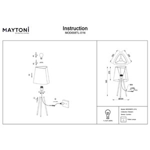 Настольная лампа MAYTONI Comfort MOD008TL-01N (фото modal nav 4)