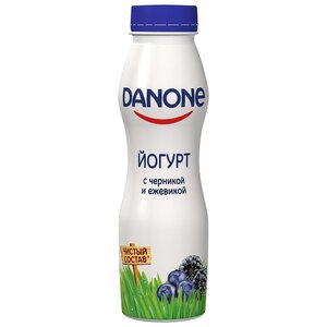 Питьевой йогурт Danone с черникой и ежевикой 2.1%, 270 г (фото modal nav 2)