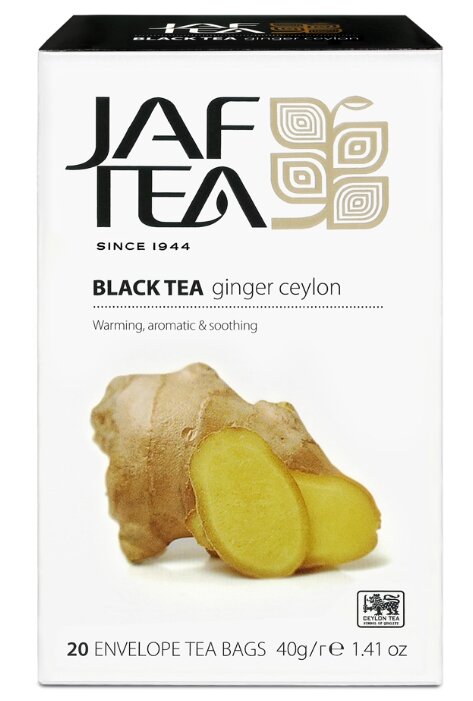 Чай черный Jaf Tea Platinum collection Ginger Ceylon в пакетиках (фото modal 1)