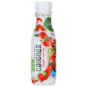Питьевой йогурт Слобода Био с клубникой 2%, 290 г (фото modal nav 1)