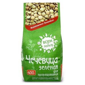 Здравое зерно Чечевица зелёная для проращивания Всем на пользу 400 г (фото modal nav 3)