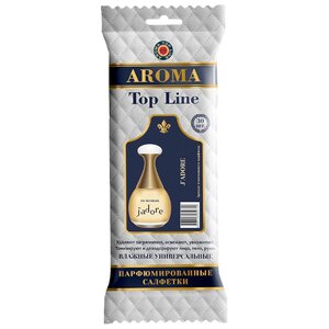 Влажные салфетки AROMA TOP LINE универсальные парфюмированные J`adore Dior №6 (фото modal nav 1)