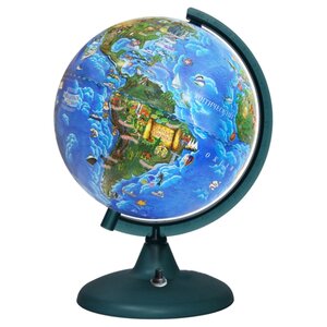 Глобус зоогеографический Глобусный мир Детский 210 мм (16005) (фото modal nav 1)
