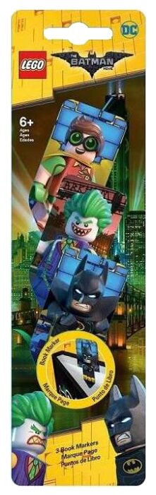 Набор закладок LEGO Batman/ The Joker /Robin 3 шт. (фото modal 1)
