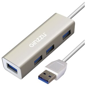 USB-концентратор Ginzzu GR-517UB, разъемов: 4 (фото modal nav 1)