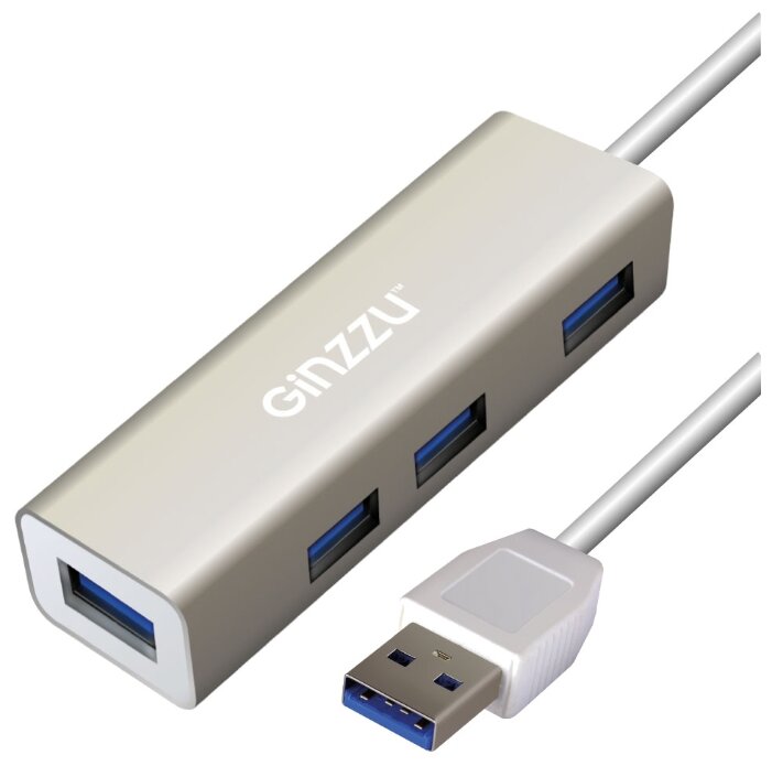 USB-концентратор Ginzzu GR-517UB, разъемов: 4 (фото modal 1)