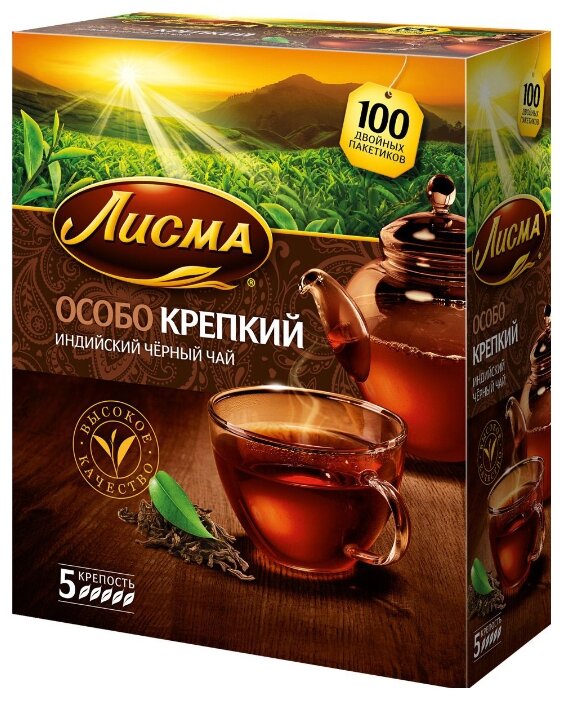 Чай черный Лисма Особо крепкий в пакетиках (фото modal 3)