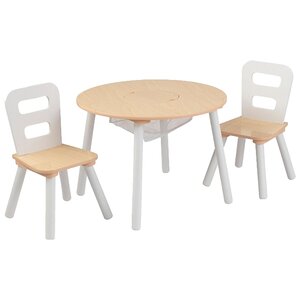 Комплект KidKraft круглый стол + 2 стула (26165_KE, 26166_KE, 27027_KE) (фото modal nav 1)