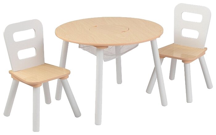 Комплект KidKraft круглый стол + 2 стула (26165_KE, 26166_KE, 27027_KE) (фото modal 1)