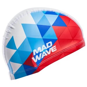 Шапочка для плавания MAD WAVE Tricolor (фото modal nav 3)