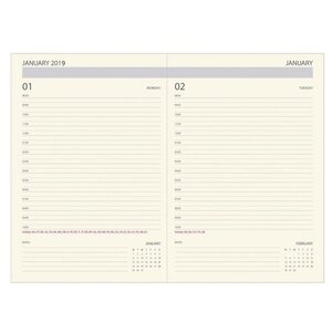 Ежедневник Daycraft Executive Diary датированный на 2019 год, натуральная кожа, А5, 200 листов (фото modal nav 3)