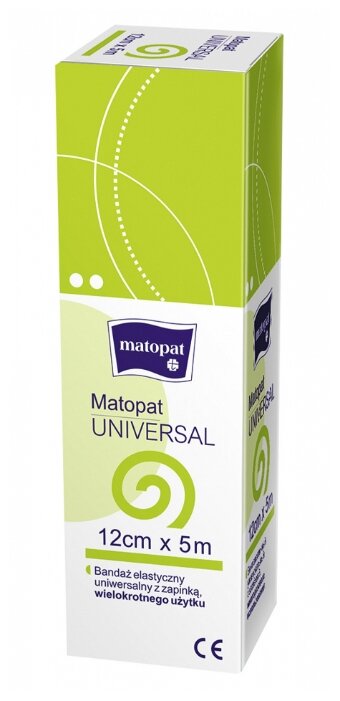 Бинт эластичный Matopat Universal с застежкой (5 м x 12 см) (фото modal 1)
