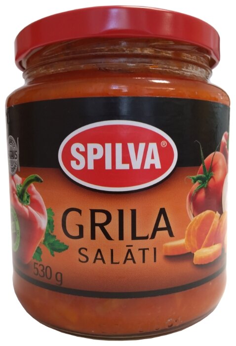 Гриль салат Spilva стеклянная банка 530 г (фото modal 1)