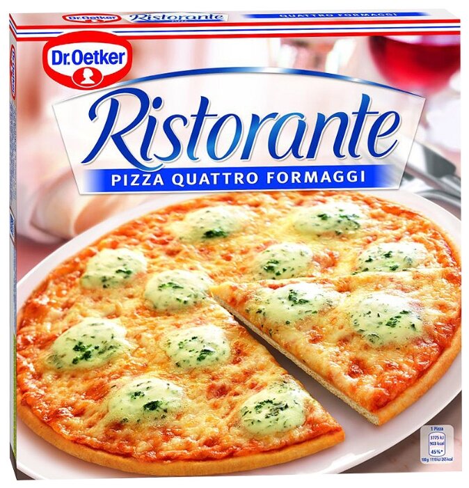 Dr. Oetker Замороженная пицца Ristorante 4 сыра 340 г (фото modal 1)