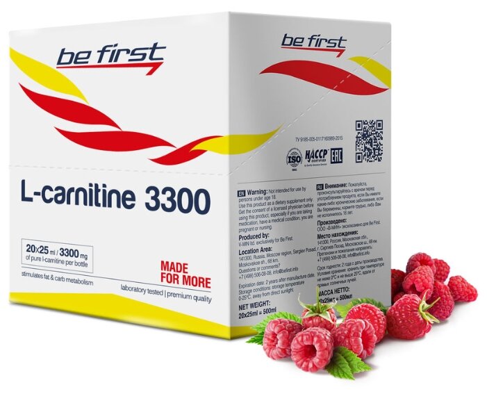 Be First L-карнитин 3300 (20 шт.) (25 мл) (фото modal 4)