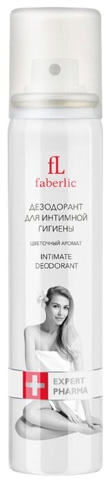 Faberlic Дезодорант для интимной гигиены Expert Pharma с цветочным ароматом, 75 мл (фото modal 1)