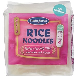 Вермишель Santa Maria Rice Noodles рисовая 180 г (фото modal nav 1)