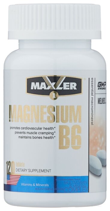 Минерально-витаминный комплекс Maxler Magnesium B6 (120 таблеток) (фото modal 1)
