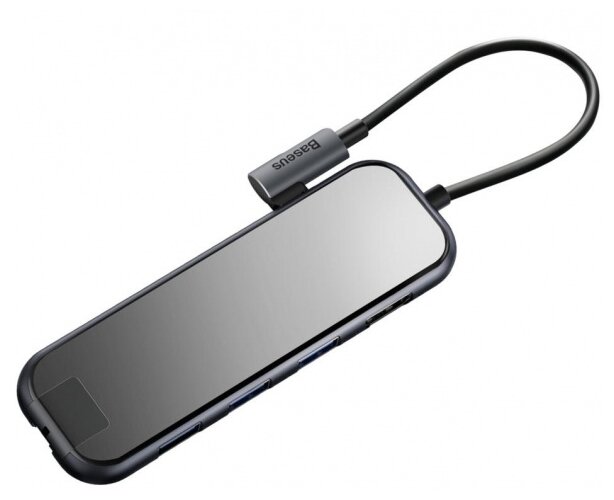 USB-концентратор Baseus Multi-functional HUB Type-C to 3xUSB+HDMI (CAHUB-DZ0G), разъемов: 4 (фото modal 2)