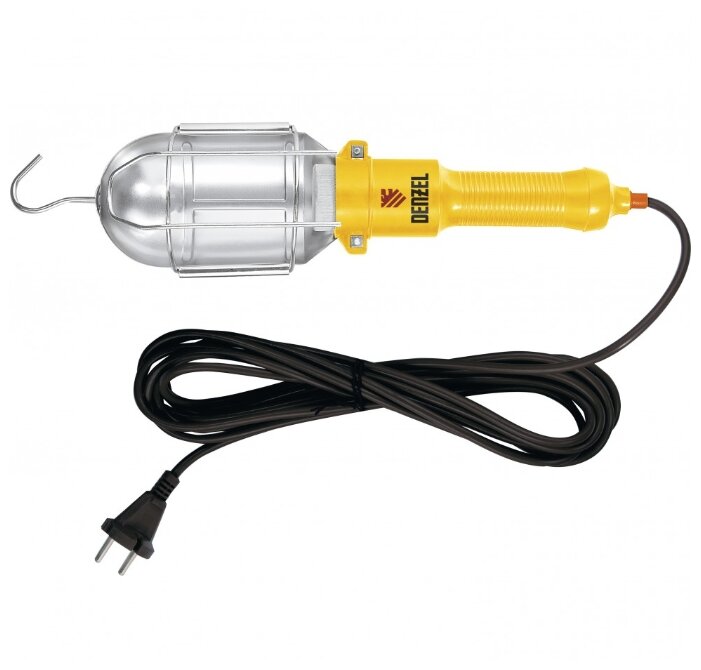 Переносной светильник Denzel 92628, 60 Вт, шнур 5 м (фото modal 1)