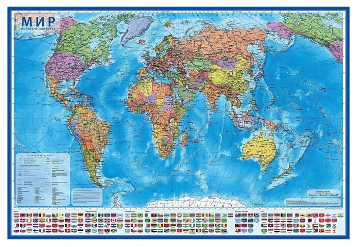Globen Интерактивная карта Мир политический, капсульная ламинация 1:55 (КН043) (фото modal 1)