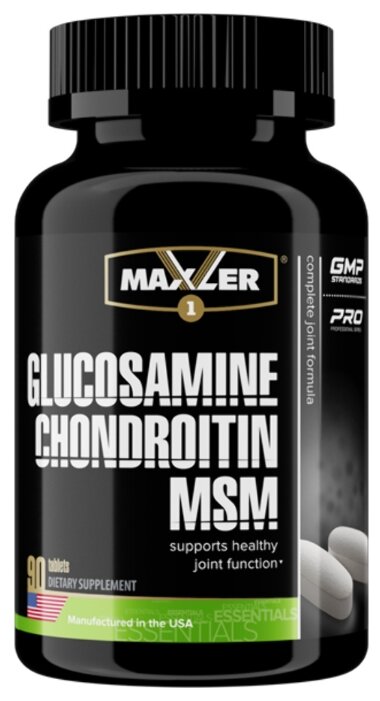 Препарат для укрепления связок и суставов Maxler Glucosamine Chondroitin MSM (90 шт.) (фото modal 1)