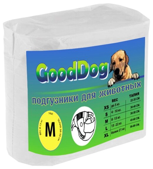 Подгузники для собак Good Dog 7751 размер М (фото modal 1)