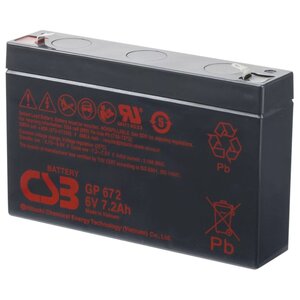 Аккумуляторная батарея CSB GP 672 7.2 А·ч (фото modal nav 1)