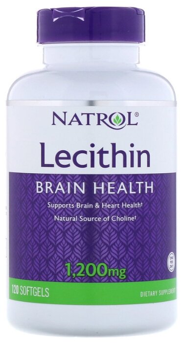 Антиоксидант Natrol Lecithin 1200 mg (120 капсул) (фото modal 1)