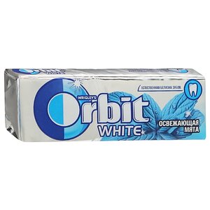 Жевательная резинка Orbit White Освежающая мята, без сахара, 30 шт. по 13,6 г (фото modal nav 2)