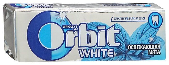 Жевательная резинка Orbit White Освежающая мята, без сахара, 30 шт. по 13,6 г (фото modal 2)