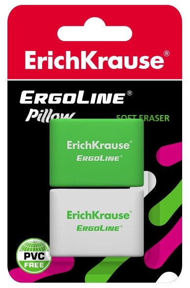 ErichKrause Набор ластиков ErgoLine Pillow, 2 шт (фото modal 4)