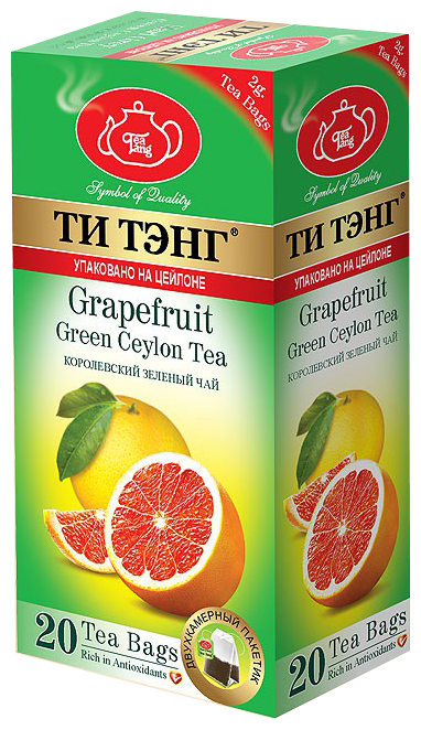 Чай зеленый Ти Тэнг Grapefruit в пакетиках (фото modal 1)