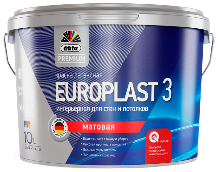 Латексная краска Dufa Premium Europlast 3 (фото modal 1)