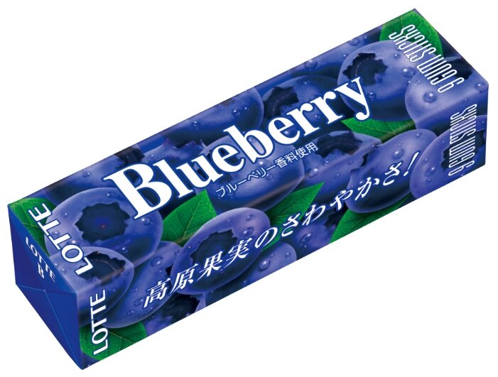 Жевательная резинка Lotte Confectionery Blueberry со вкусом голубики, 26г (фото modal 1)