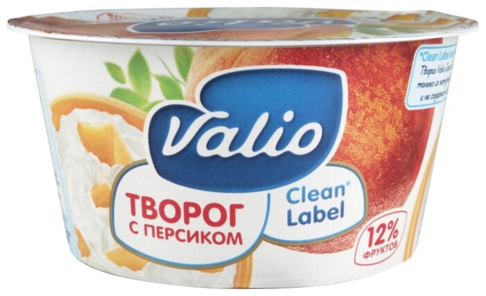 Valio Творог с персиком 3.5%, 140 г (фото modal 1)