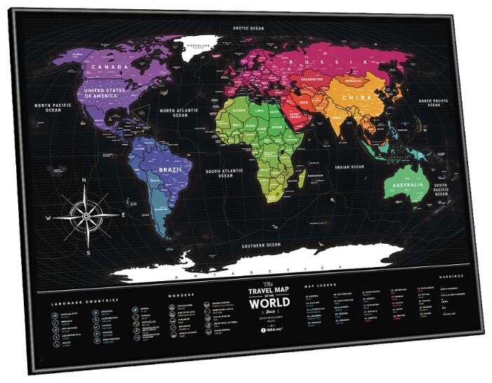 1DEA.me Скретч Карта Мира Black World (фото modal 3)