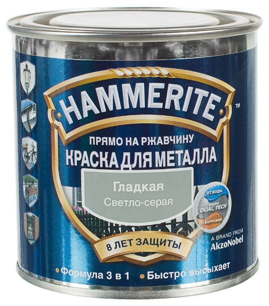 Алкидная краска Hammerite для металлических поверхностей гладкая глянцевая (фото modal 25)