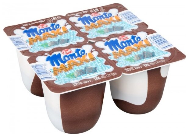Десерт Monte maxi Молочный с шоколадом и лесными орехами 13.3%, 100 г (фото modal 2)