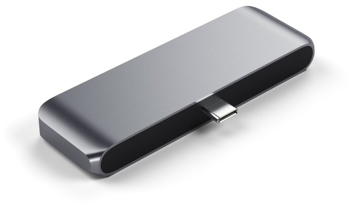 USB-концентратор Satechi Aluminum Type-C Hub Adapter, разъемов: 4 (фото modal 3)