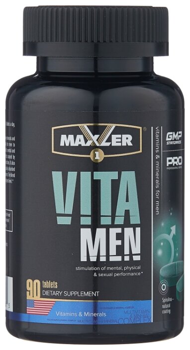 Минерально-витаминный комплекс Maxler VitaMen (90 таблеток) (фото modal 1)