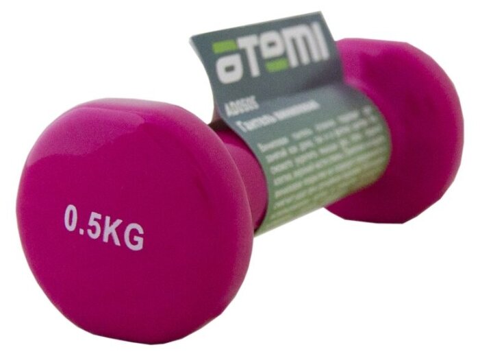 Гантель цельнолитая ATEMI AD0505 0.5 кг (фото modal 1)