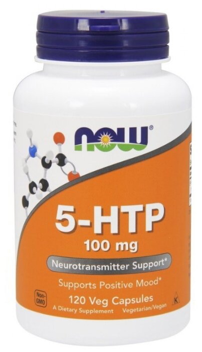 Аминокислота NOW 5-HTP 100 mg (120 капсул) (фото modal 1)