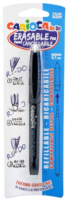 Carioca Ручка гелевая со стираемыми термочувствительными чернилами Re-Do 0.7 мм (43239/01) (фото modal 3)