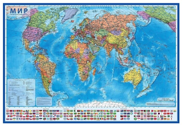 Globen Интерактивная карта Мир политический 1:21,5 (КН063) (фото modal 1)