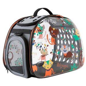 Переноска-сумка для собак Ibiyaya Transparent Hardcase Carrier 46х30х32 см (фото modal nav 1)