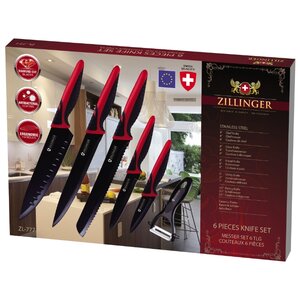 Набор Zillinger 5 ножей и овощечистка ZL-776/ZL-777 (фото modal nav 6)