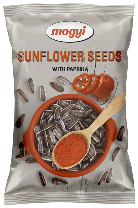 Семена подсолнечника Mogyi полосатые жареные соленые с паприкой 140 г (фото modal 1)