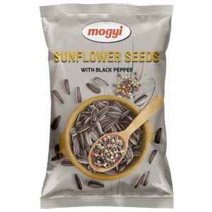 Семена подсолнечника Mogyi полосатые жареные соленые с черным перцем 140 г (фото modal nav 1)