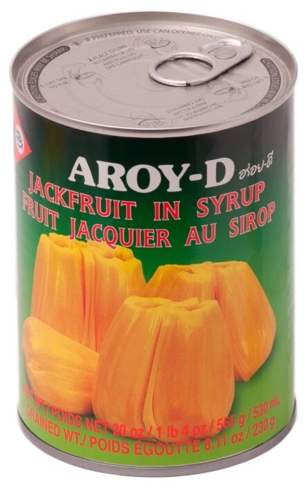 Консервированный джекфрут AROY-D половинки в сиропе, жестяная банка 565 г (фото modal 1)